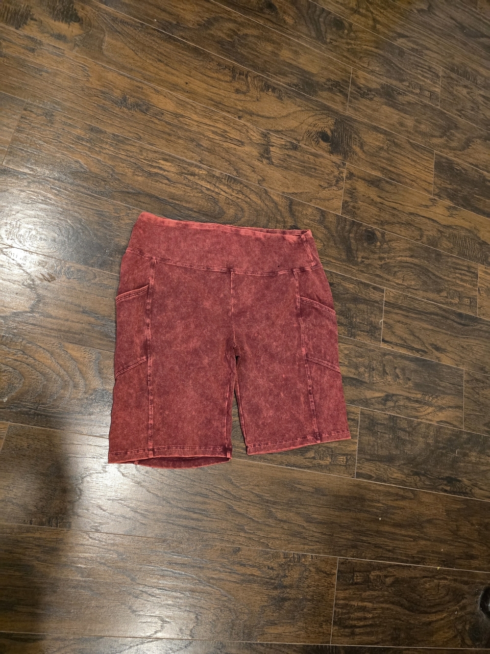 Zenana | Mineral Wash Biker Shorts 3X